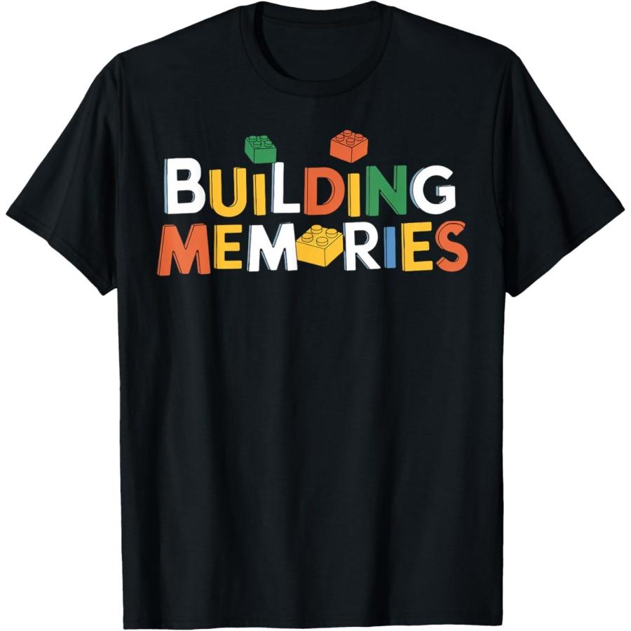 

Building Memories Brick Builder Kids Bricks Building Blocks T-Shirt XXXXXL чёрный