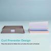 Sticky Note Holder with Stencil Post-it Note Dispenser Waterproof Portable Acrylic Self-Sticky Note Pad Storage Organizer