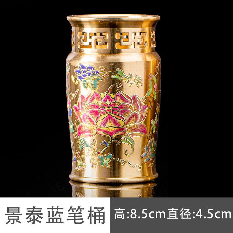 

Эмалевая чайная церемония Six Gentlemen бытовая латунная антикварная чайная ложка-нож зажим для кунг-фу чайные принадлежности