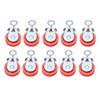 10pcs Single Groove Fixed Pulley Red Plastic Wheel Automatic Waterline Pulley  Chicken House