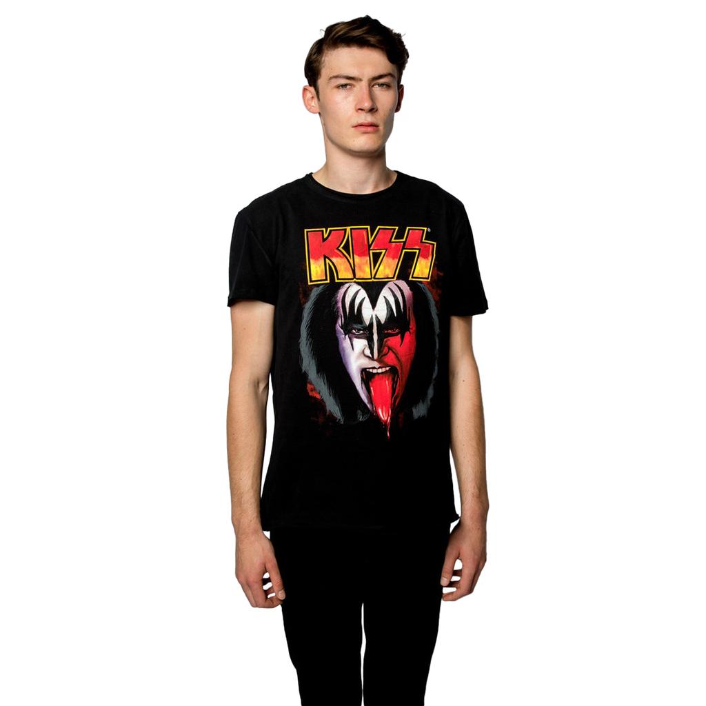 Amplified Unisex Adult Simmons Tongue Kiss T-Shirt