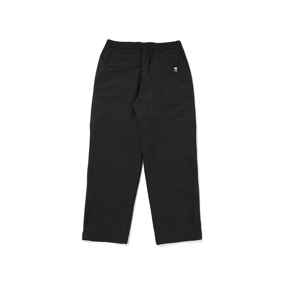 KODAK Monochrome Supplex Semi-Overfit Straight Pants Black
