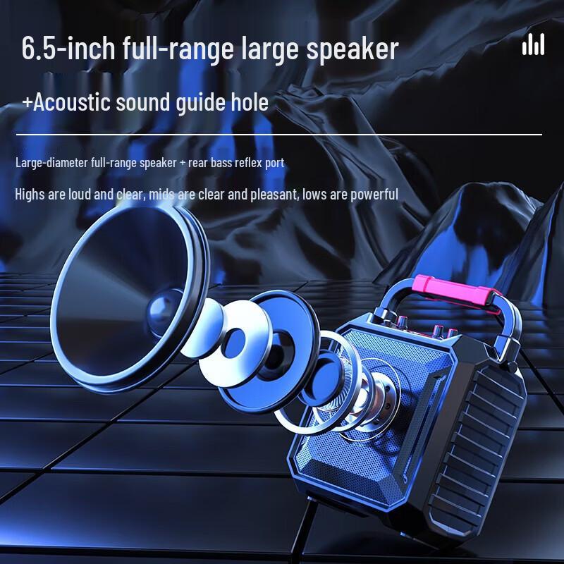 Newmine K220 Portable Bluetooth KTV Speaker CN Plug (adapter Included)