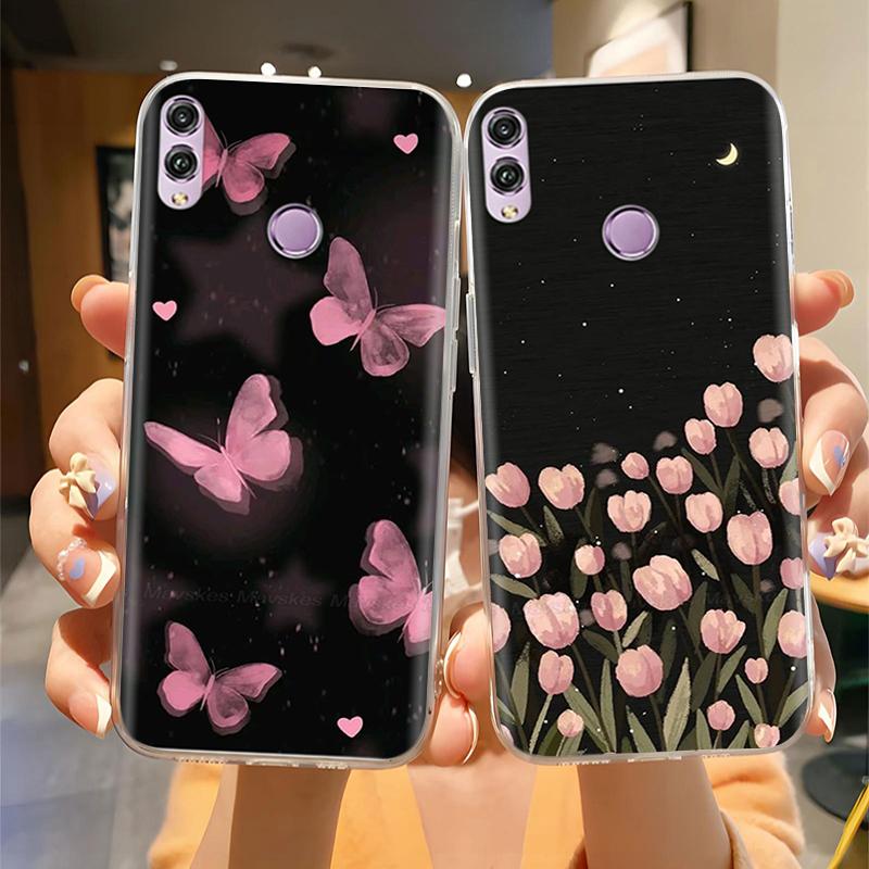 Für Honor 8X Hülle Mode Klare Bunte Weiche Handy-Rückabdeckung Für Huawei Honor 8X Silikon Funda Stoßfänger Schalen für Honor 8X