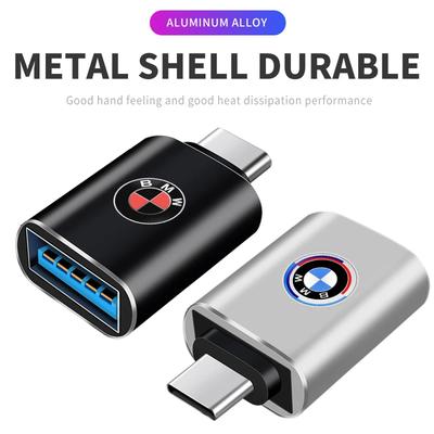 WMV2   New USB 3.0 Type-C Car Data Adapter Type C 10A OTG USB C Male To USB For BMW E46 E39 E90 E36 F30 F10 E34 E30 F20 E92 M3 M4 X5 X6
