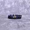 Natural Sodalite And Lava Beaded Bracelets Gemstone Bracelets for Men Lava Beaded Jewelry Healing Gemstone Bracelets Unique Gifts