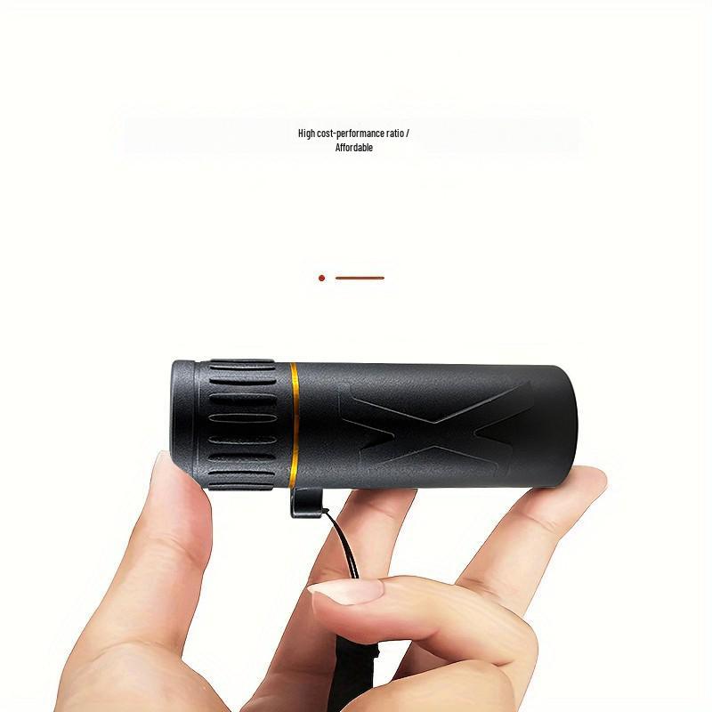 HD Portable Monocular Telescope with Night Vision and High Magnification for Outdoor and Phone Camera Use.