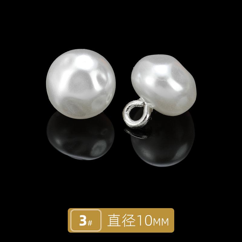 10 szt. Guzik do kardiganu Guzik do czongsamu Guzik do koszuli Perłowy Okrągły Żywiczny Guzik bez dziurki Guzik do koszuli Sukienka swetrowa Guzik z koralikami