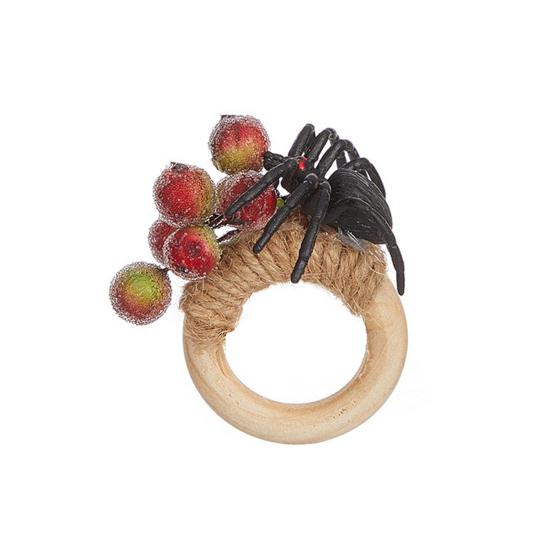 Halloween Napkin Ring Pumpkin Eyeball Spider Skull Napkin Holder for Dinner Table