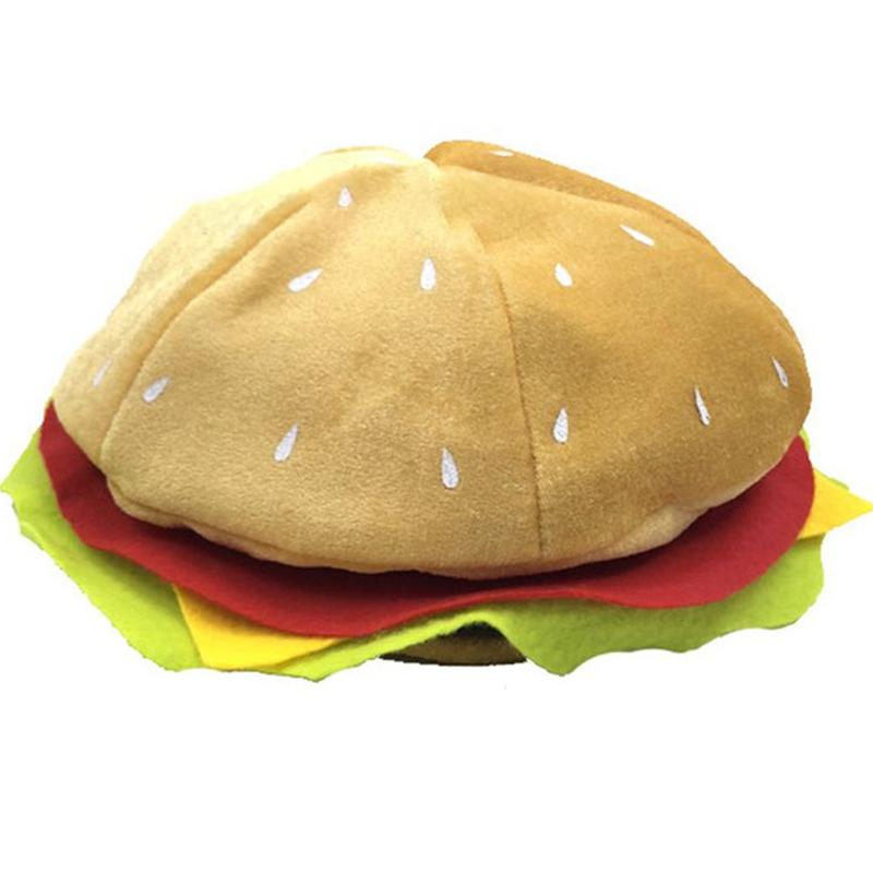 Fashionable Cute Versatile Funny Burger Hat Party Casual Personalized Hat