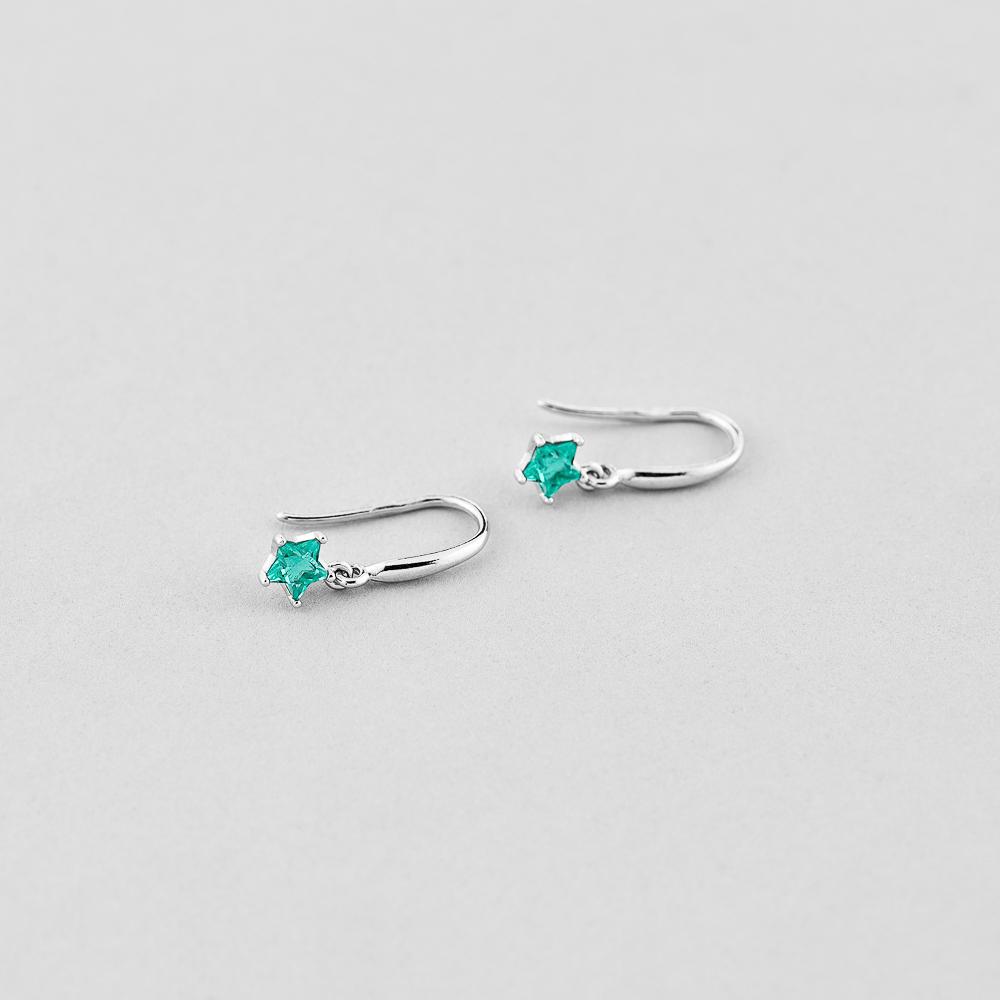 

Сережки Зіркове сяйво срібний