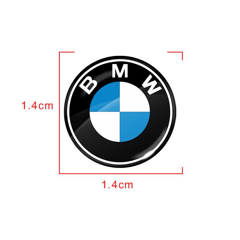 14mm Car Key Emblem Stickers Accessories For BMW 330Li 325Li 320Li E46 E39 E90 E60 E36 F30