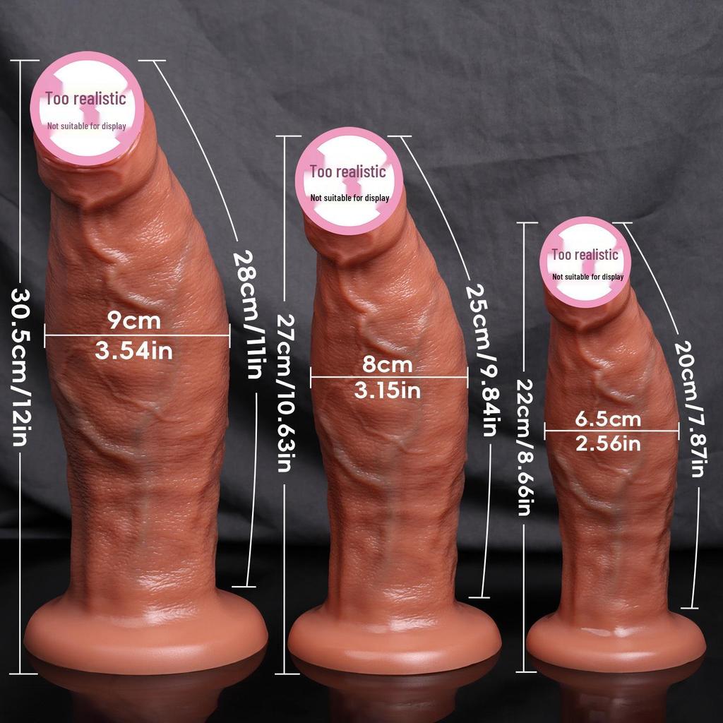 Vorhaut-Simulation Silikon-Dildo - Weiches Fleisch Erwachsenen-Vergnügungsspielzeug