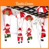 Joyful Christmas Parachute Doll Featuring Santa Claus And Snowman Ceiling Decor