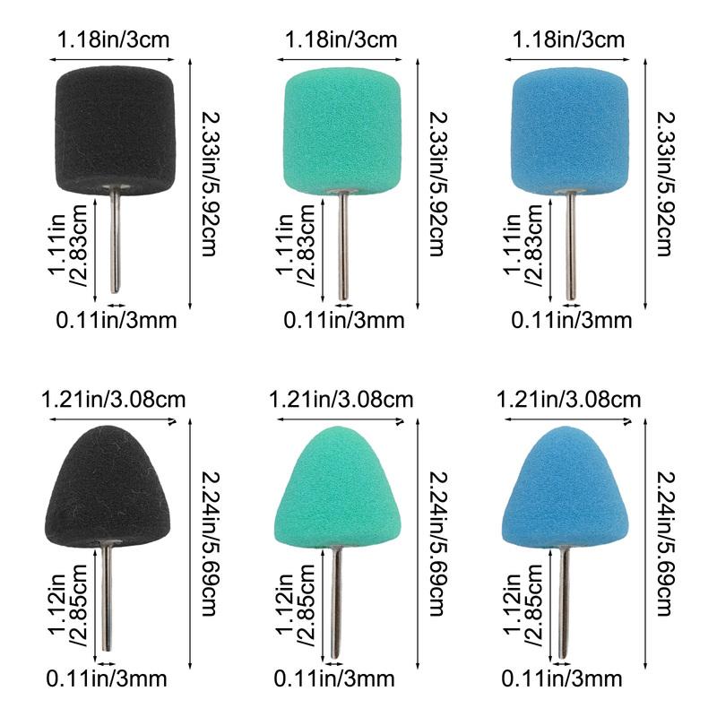 Detail Polisher Pads Polisher Pad Set Polishing Tasks Wool Material Sponge Material For Polishing Car Headlights