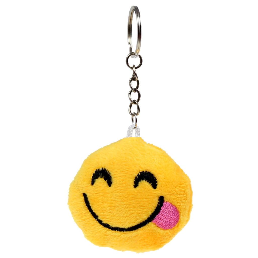 Brelok, Breloczek Do Kluczy Pluszowy Emotka, Emoji, Różne Wzory 12 Szt.