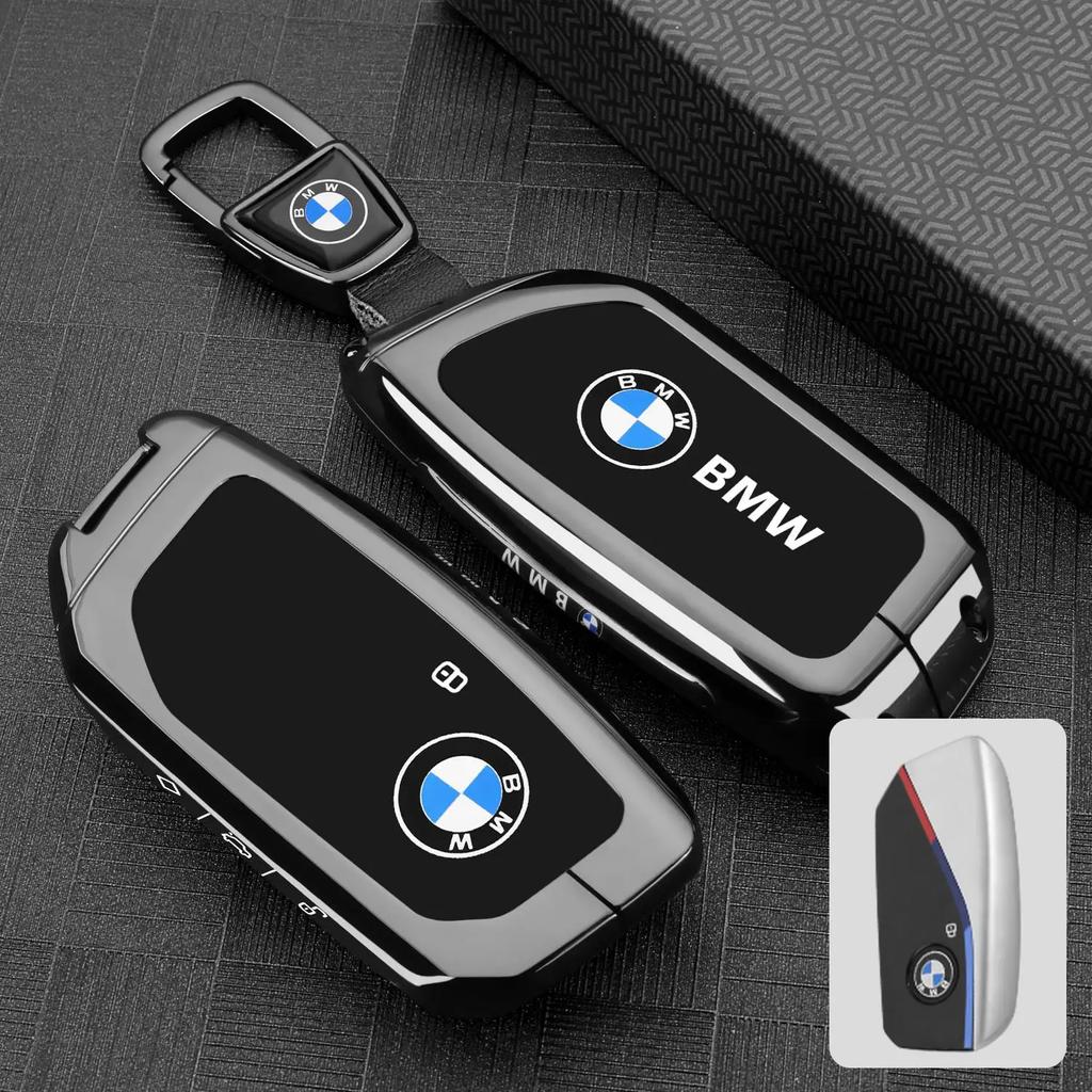 Zinc Alloy Leather Car Remote Key Case for BMW F10 F11 F20 F25 F30 F31 F34 G20 G30 X3 X4 I3 M3 M4 1 3 5 Series Accessory