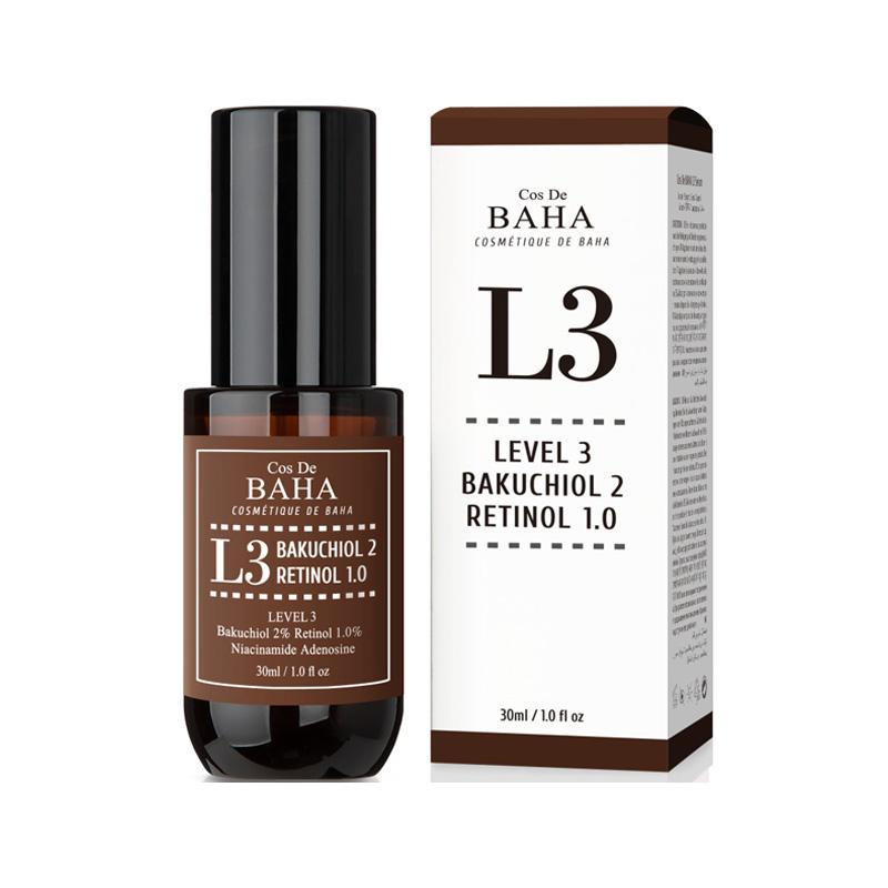Cos De BAHA (L3)  Bakuchiol 2% & Retinol 1% Facial Serum 30mL (3 Options)
