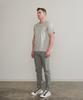 PANICALE Beige Gray Basic Round Short Sleeve T-Shirt