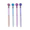 Imitation Metal Crystal Gem Glitter Pen with Large Diamond Bead