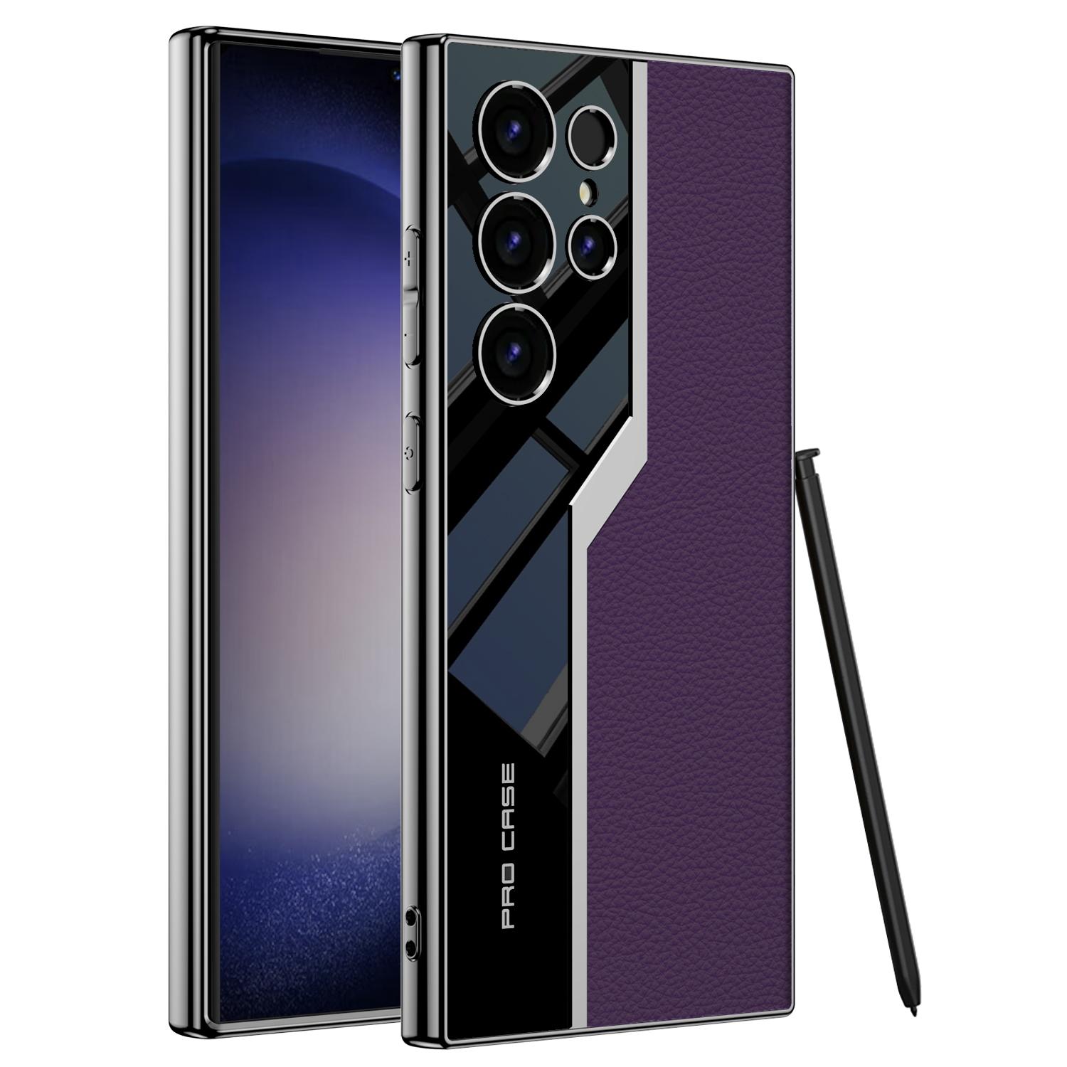 

Роскошный ультратонкий кожаный чехол с ручкой для Samsung Galaxy S24 Ultra Plus 5G, защитный чехол для камеры, чехол для телефона, чехол For S24 Ultra