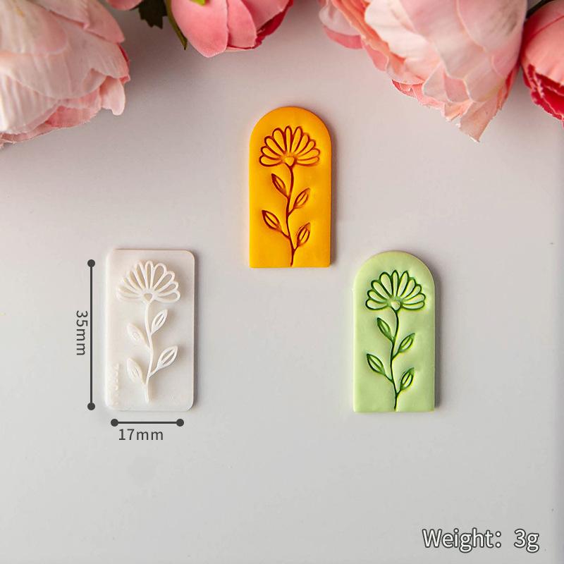 Fresh Flower Clay Soft Pottery Earrings Molds Are Suitable for Making Handmade Diy Jewelry Pendants Polymer Clay Tools