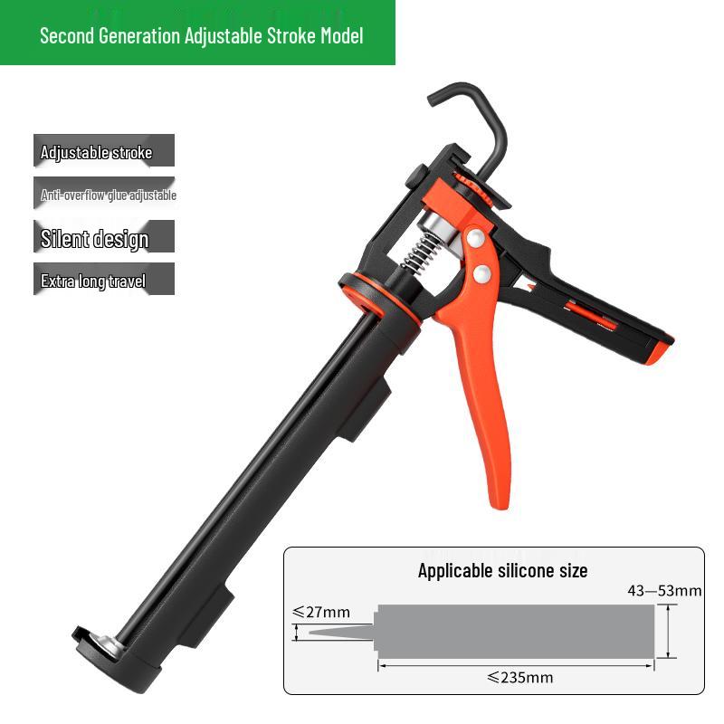 Automatic Glass Sealant Gun with Labor-Saving Pressing & Glue Cutting Features