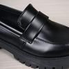 Damesko Nye Damesko i Skinn Loafers Allsidig Collegestil Casual Små Hvite Sko Damer Platformsko