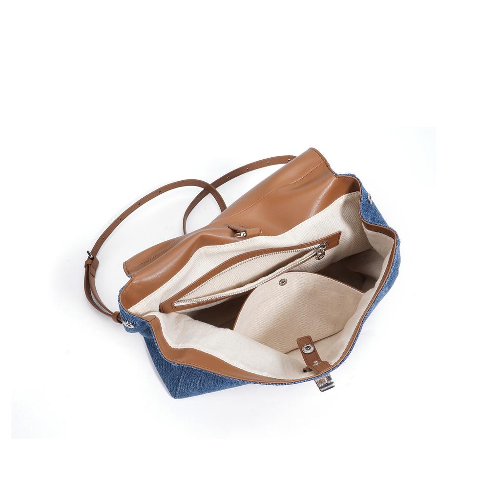 2025 High-end Niche Design Backpack Tote Bag Cowhide New Fashionable Backpack Single Shoulder Bag Large Capacity Bag