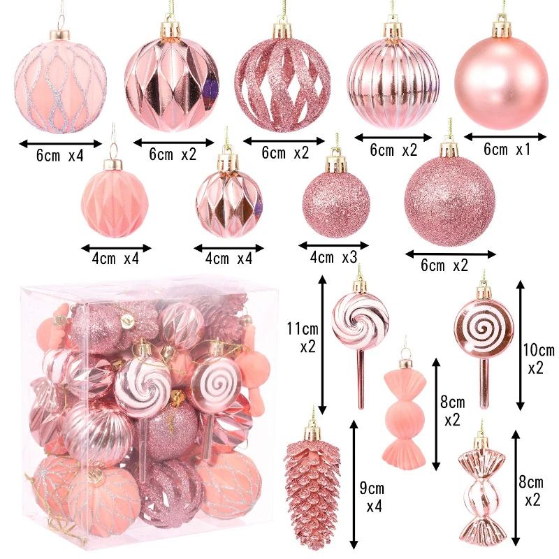 11/11pcs Christmas Ball Ornaments Special-shaped Christmas Tree Party Decoration New Christmas Spheres Pendant Short Snail Set