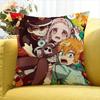 Anime Toilet-Bound Hanako-Kun Various Sizes Square Pillow Case For Car Home Bedchamber Decor