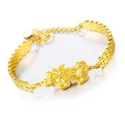 Messing Verguld 18K Zandgoud Pixiu Armband