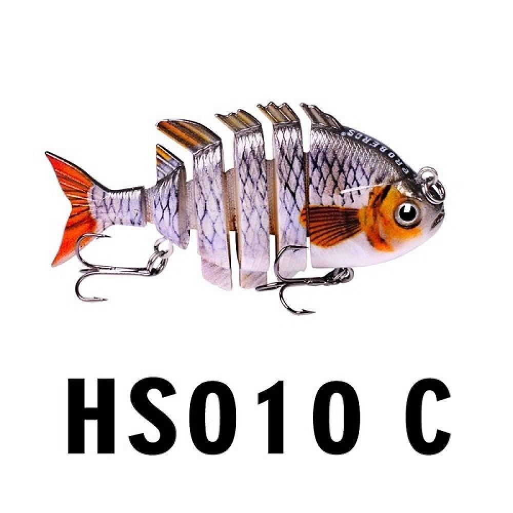 FTK 3D Eye Fishing Bait: Double Hook, Bionic Swim Bait for Sinking Fresh and Saltwater!