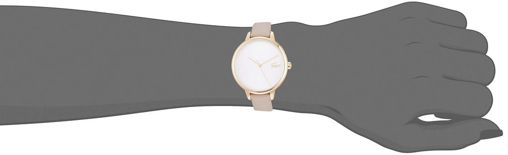 Lacoste Cannes white leather quartz watch, strap, [used]