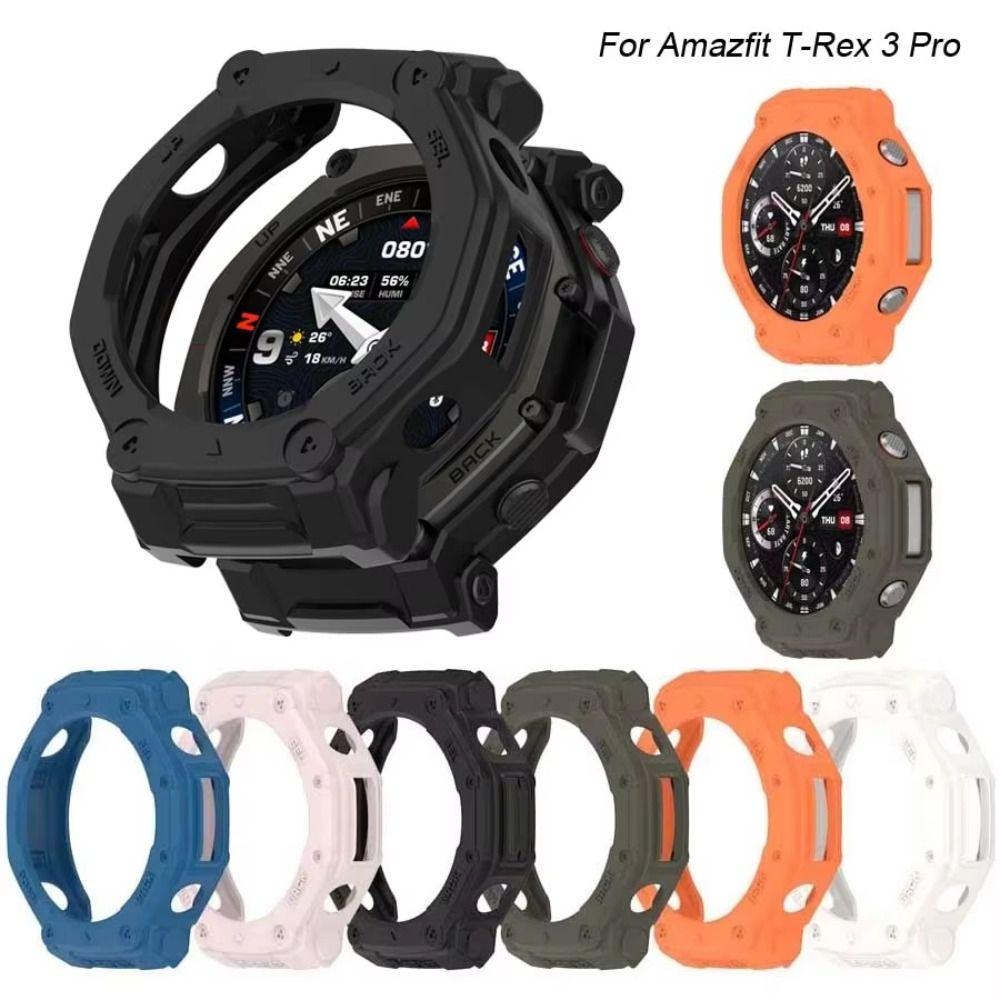 TPU Protective Case Anti-Scratch Edge Shell for Amazfit T-Rex 3 Pro 48MM Smart Watch Accessories