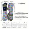 high quality1 Pair Unisex Thorn-Proof Touchscreen Garden Gloves - Breathable Long Sleeve with Floral Pattern, Polyester Material, Left/Right Hand Fit