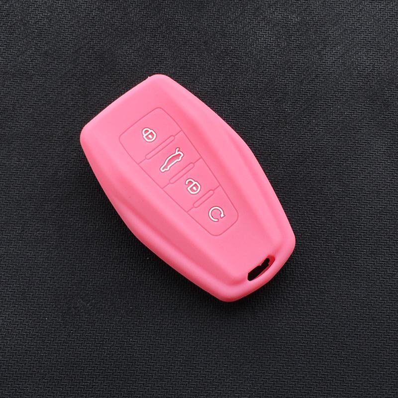 Silicone Car Key Case Cover Holder Shell For Geely Coolray 4 Buttons Auto Styling Fob Accessories