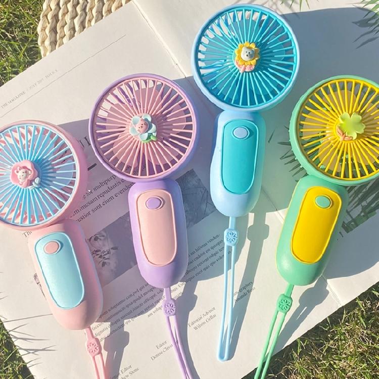 USB Mini Strong Wind Handheld Fan USB Rechargeable Mini Desktop Air Cooler
