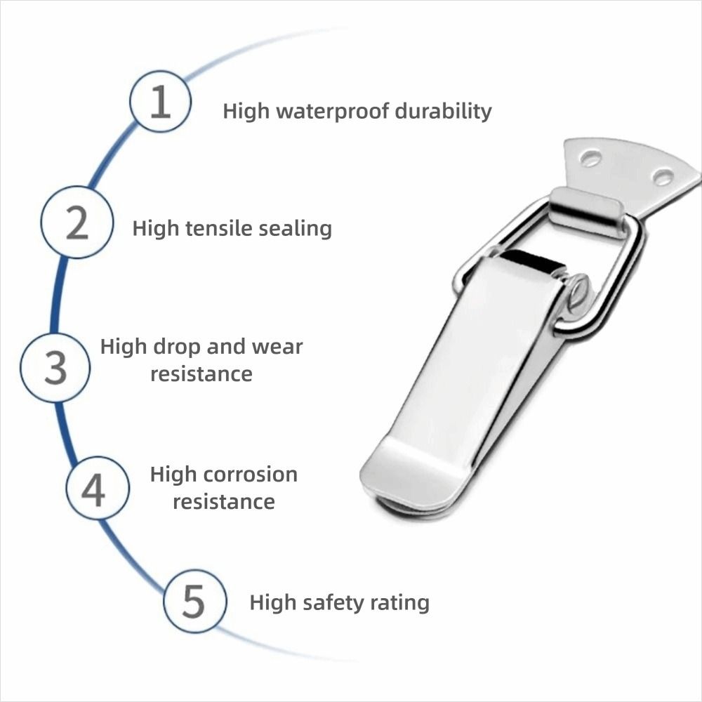 Home Hardware RVS Veerbelast Sluiting Zilver Duurzaam Veer Sluiting Toggle Sluiting Houten Doos