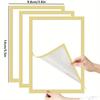 3Pcs Magnetic Wall Frame, Self-Adhesive & Removable For Photos Notes, Black White Matte Minimalist Home Office Decor