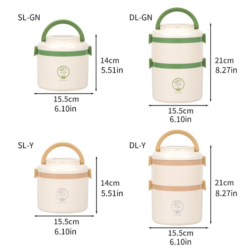 User Friendly 304 Nonrust Steel Food Container Durable Leak Proof Lunch Box For Adults Kids School Office Travel