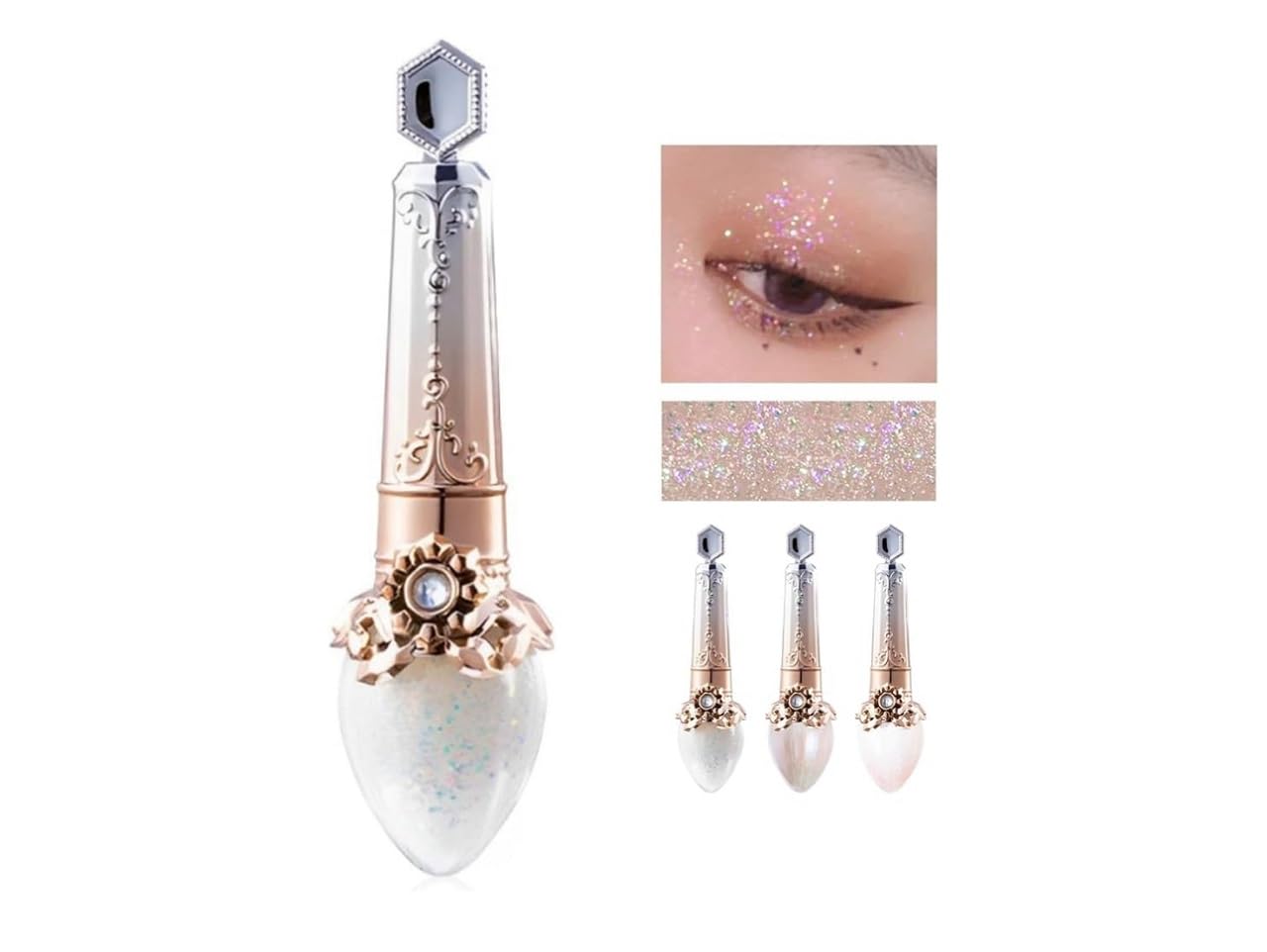 

Under-eye bag makeup eyeshadow, long-lasting, 3 colors, 5ml, liquid eyeshadow, long-lasting, glossy finish, matte, shimmery, glittery makeup (01