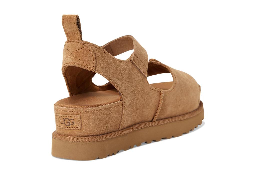 UGG Golden Star High Chestnut cm Women's Sandals, Suede, 25.0