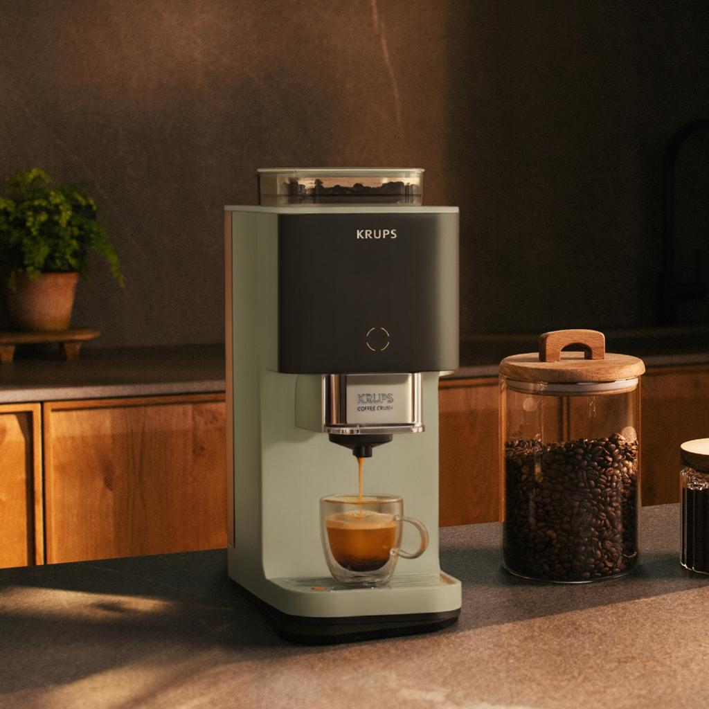 Krups Coffee Crush SA401LE0 Automatic Coffee Machine 1.8L Green
