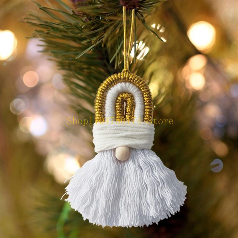 Handwoven Holiday Decor Mini Christmas Tree Knitting Gnome Holiday Door Sign Top Sale