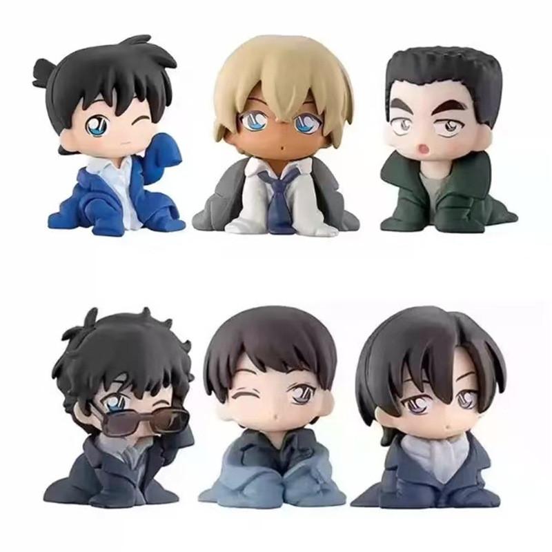 Conan Detective Mouri Ran Kaito Jimmy Kudo Anime Character Ornament Model