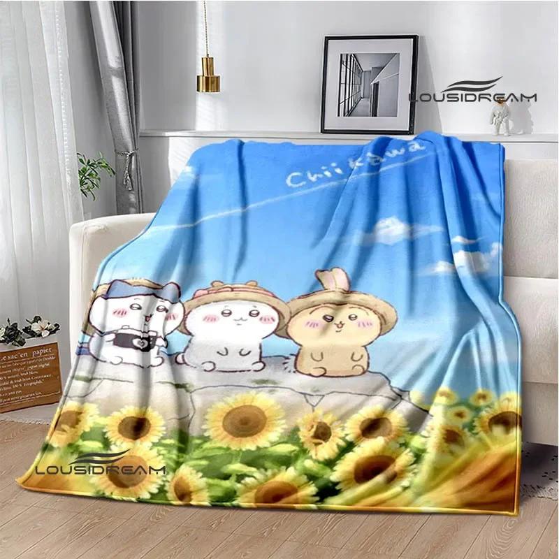 3D Cute C-Chiikawas Printed Blanket Flannel Warm Blankets Soft and Comfortable Blanket Bed Linings Cubre Cama Birthday Gift