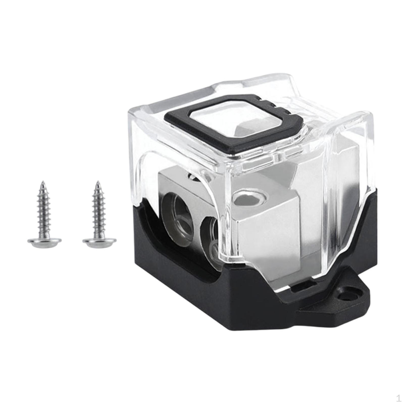 

Блок распределения питания 12 В Высокопроизводительный распределитель заземления для автомобильного усилителя 2.7cmx3.8cmx2.3cm_2 Ways 1 to 2