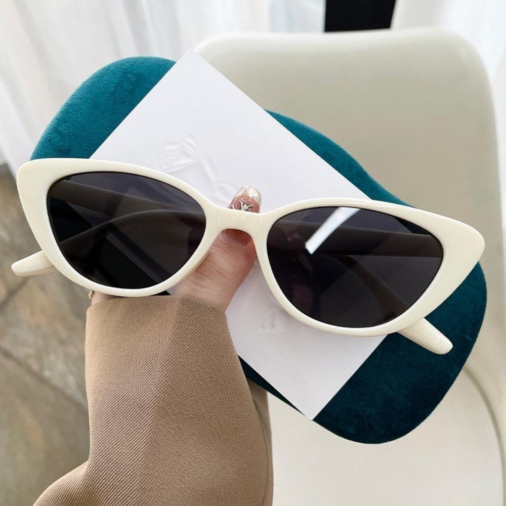 3 Stück Hip-Hop Kleine Katzenaugen-Sonnenbrillen Damen Brillen Brillen mit Retro-Stil Gläsern