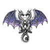 Matte Finish Metal Double Headed Dragon Brooch 1Pcs Unisex Animal Pin Fashion Accessory for Blazer Backpack Daily Outfit